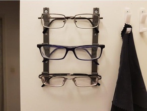 Gläser-Halter - Organisation aufbewahrung aufh ngen genial Bad brille brillen cool gadget Brille clip Halfter h hanger Halter home lagern schön ziemlich store speichern Sonnenbrille Sonnenbrillen tool Werkzeughalter 3d print model - Mito3D