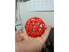pentakis-Dodekaeder math Polyeder 3d print model - Mito3D