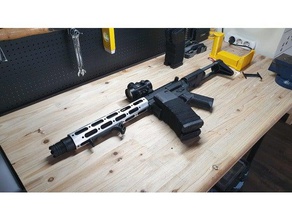 ares amoeba 013 014 honeybadger foregrip diy airsoft grip 3d print model - Mito3D