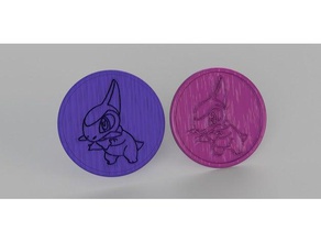 pokemon go coasters pair household coaster idealab tutorial 3d print model - Mito3D