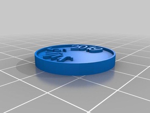 personalizado de la moneda chip 25 monedas & insignias 3d print model - Mito3D