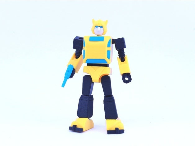 articulated g1 bumblebee - no support mechanical toys action figure autobot game megatron optimus prime robot toy transformers 3D print model - Mito3D