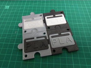 filament test badge 3d printing tests sample print 3d print model - Mito3D