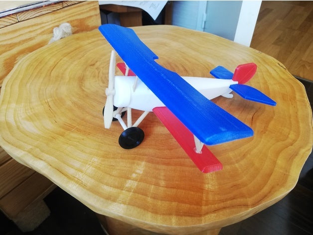 navion la adición de usb vehículos 14-18 avion biplan decoración drone helice jouet moteur motor plano juguete guerra mundial ww1 3D print model - Mito3D