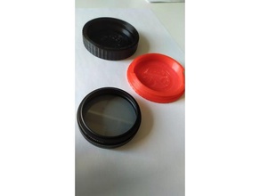 lens filter case 58mm - polarized adapter rings ftom 52 58 ring bearing cpl nikon photography polarizer 3d print model - Mito3D