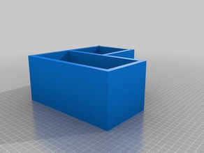 piccola scatola in due comparti i contenitori box contenitore 3d print model - Mito3D