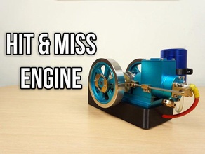 hit & miss engine model physics astronomy combustion engineering block ford motor supportless 3d print model - Mito3D