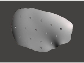 Oberkopf Schädel 3d-drucken Cranio-Orthese Implantat die medizinische Patienten Platte 3d print model - Mito3D