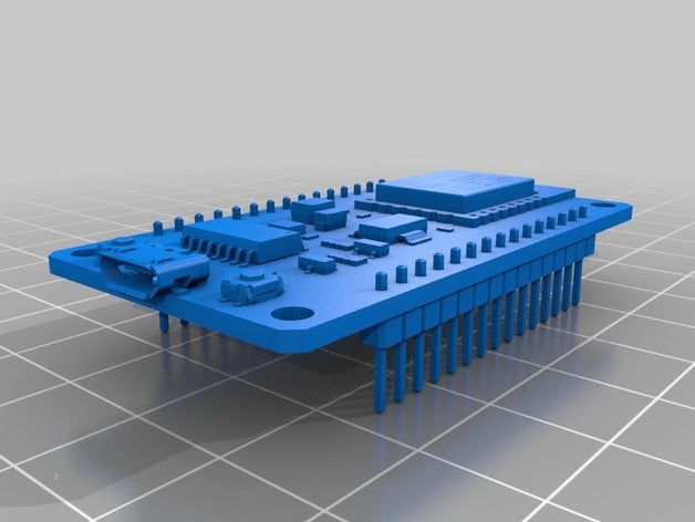 nodemcu v3 partes 3D print model - Mito3D