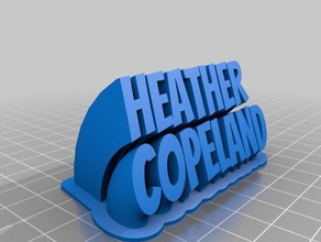 heather copeland office customized 3d print model - Mito3D