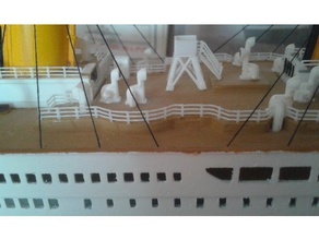 modelo titanic corrimão diy 3d print model - Mito3D