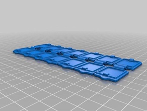 am-pm pillbox lids tool holders & boxes 3d print model - Mito3D