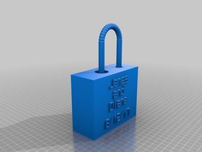 my customized bridge love lock jimmy fashion 3d print model - Mito3D