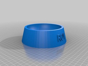 my customized fully parametric cat food bowl roy pets 3d print model - Mito3D