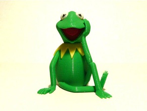 kermit frog - mmu animals cartoon comic muppet 3d print model - Mito3D