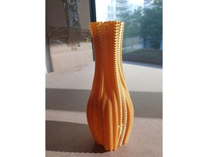 sinusoïdale modifiée vase en forme de cube les conteneurs 3d print model - Mito3D