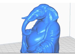 fil Buda hayvan koleksiyonu heykeller hayvanlar büstü filler remix heykel 3d print model - Mito3D
