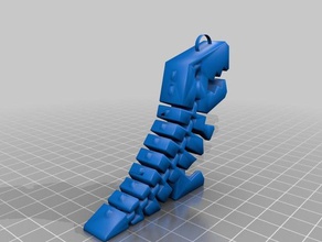sexy trex clé de la chaîne les bracelets 3d print model - Mito3D