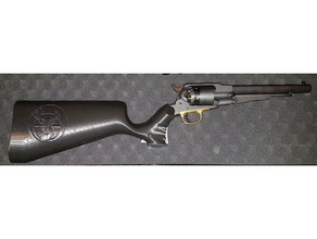 crosse remington pattern pedersoli 1858 Bestand sport & im freien schwarz-Pulver revolver poudre noire Muster stock 3d print model - Mito3D