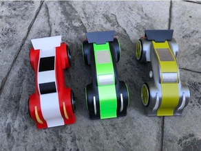 doble modo de cuerda auto - remix modelos coche modelo vehículo windup 3d print model - Mito3D
