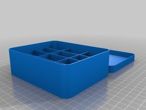 125x100x40 coperchio della scatola utensili & caselle su misura 3d print model - Mito3D