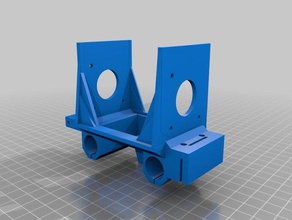 dual bmg aqua cyclops leapfrog creatr carraige 3d printer extruders parts bondtech xl duel part cooler 3d print model - Mito3D
