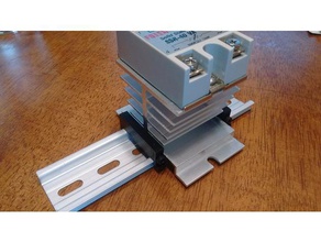 halbleiterrelais din-clip - Elektronik din solid-state-relais ssr 3d print model - Mito3D