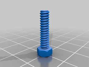 mi personalizados tuerca trabajo tornillo arandela roscada varilla de fábrica partes personalizado 3d print model - Mito3D