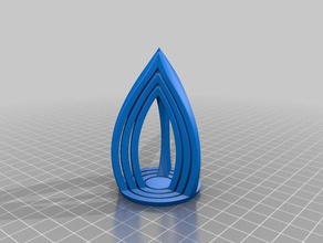 rotação aninhadas arcos góticos arte interativa aninhado em arco de 3d print model - Mito3D