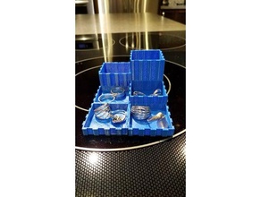 simple glisser ensemble de la boîte les conteneurs bijoux titulaire 3d print model - Mito3D