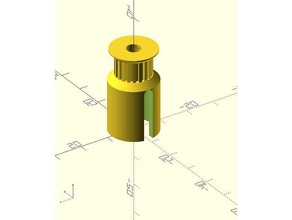 vacuum variable capacitor gt2 pulley electronics belt ham radio 3d print model - Mito3D