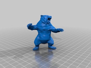 em skyrim, o urso de remix jogos caverna do d&d dnd masmorras e dragões skyrim werebear 3d print model - Mito3D