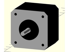 17hs13-0404d nema 17 de doble eje paso a la robótica motor 3d print model - Mito3D