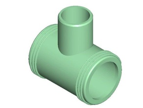 connection tube industry vaccum cleaner 3d print model - Mito3D