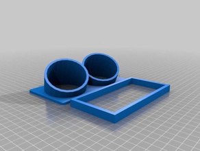 vanagon ashtray dual gauge mount 3d printing 3d print model - Mito3D