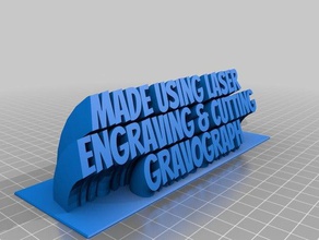 gravograph placa com o nome de texto office personalizado 3d print model - Mito3D