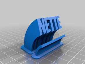 nette office kundengebundene 3d print model - Mito3D