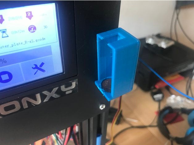 glas adapter 3d printing glass bed inductive sensor tronxy x5sa 3D print model - Mito3D