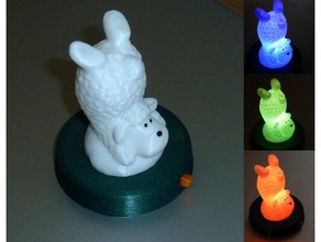 illuminato pecore sculture led luce a rgb 3d print model - Mito3D