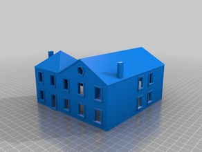 maison 13 - mirebeau b ze 21 bâtiments et structures de l'architecture n échelle 3d print model - Mito3D