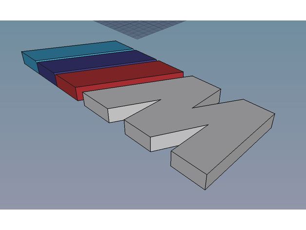 bmw m logo automotive 3D print model - Mito3D