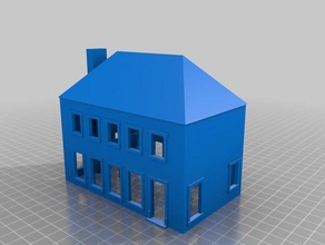 maison 14 - mirebeau b ze 21 bâtiments et structures de l'architecture n échelle 3d print model - Mito3D