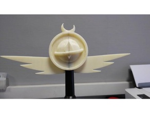 eclipsa a varinha de guarda-chuva na ponta arte cosplay acessório borboleta filamentarno 3d print model - Mito3D