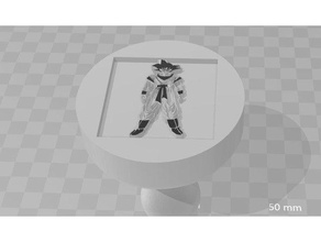 goku cookie stamp kitchen & dining 3d print model - Mito3D