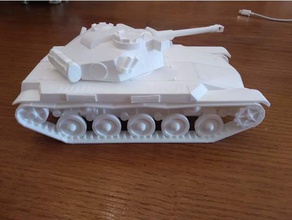 elc amx 1 32 tanque modelo de remix veículos mundo tanques 3d print model - Mito3D