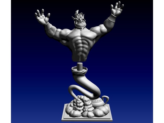 aladin du génie art le buste de disney genie les enfants la sculpture statue 3D print model - Mito3D