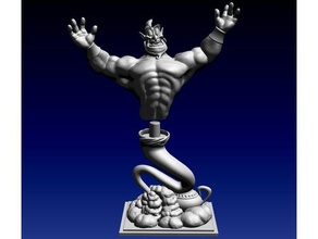 aladin il genio della lampada art busto disney genie ragazzi la scultura statua 3d print model - Mito3D