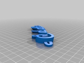charlotte keychain keychains customized 3d print model - Mito3D