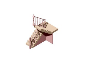 bricscad estilo vintage escalera de giro los hogares la arquitectura casa decoración del hogar interior renovación escaleras 3d print model - Mito3D