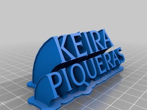 keira office personalizado 3d print model - Mito3D